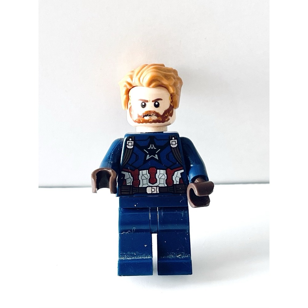 Lego Super Heroes Minifigure Captain‎ America sh495 76101 Some Scratches